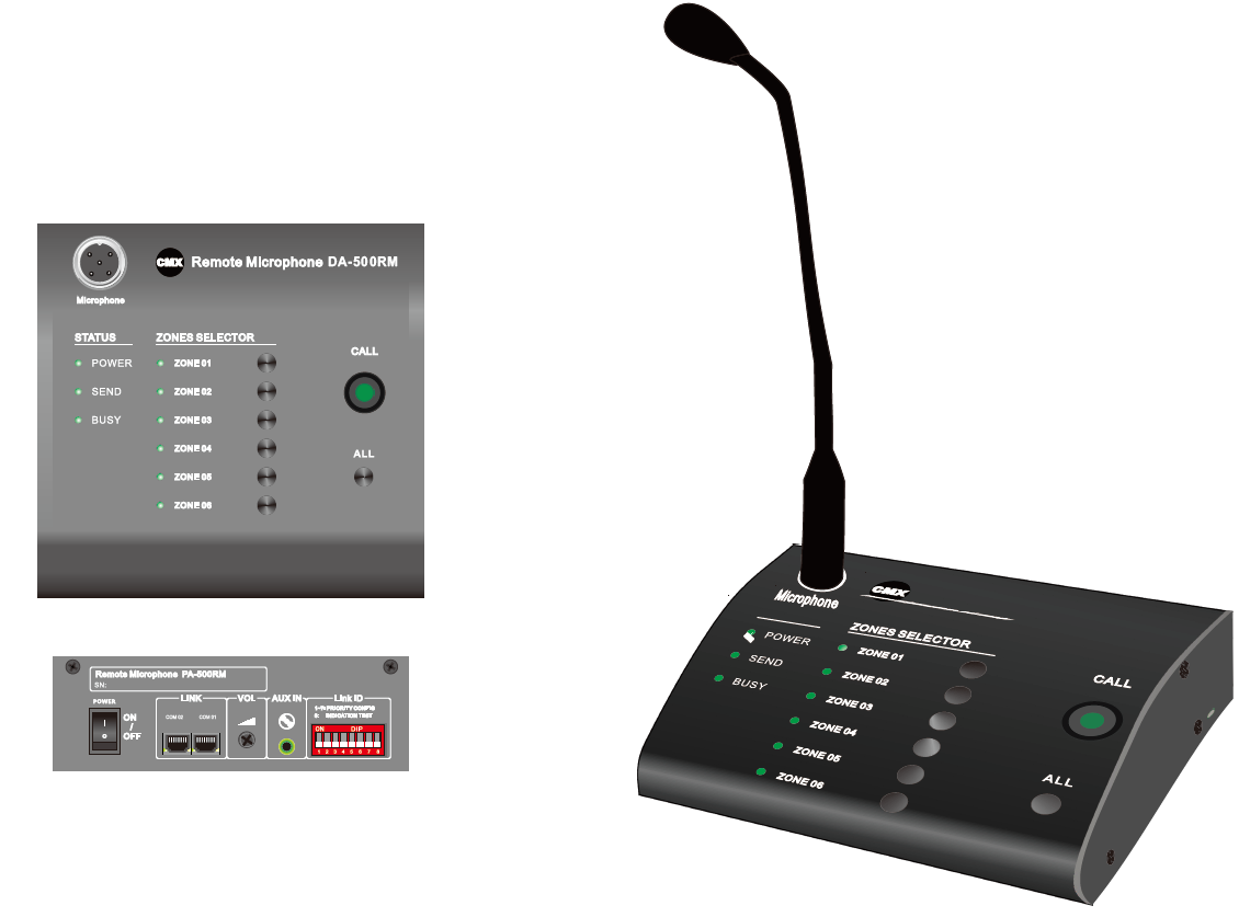 6 Zone Mixer Amplifier with ATT/Mp3/USB/FM/Bluetooth DA-60MT/DA-120MT/DA-240MT/DA-350MT/DA-500MT      