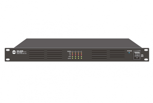 Four Channel Class-D Power Amplifier DA-4060, DA-4120, DA-4240, DA-4350, DA-4500