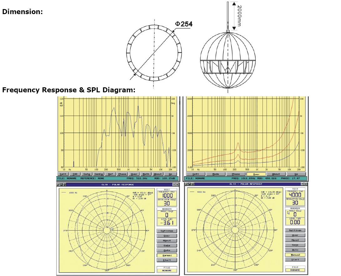 PSK-20H Pendant Speaker 20W 10W 100V 70V