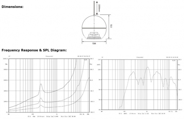 PSK-10T Pendant Speaker 10W 5W 100V 70V