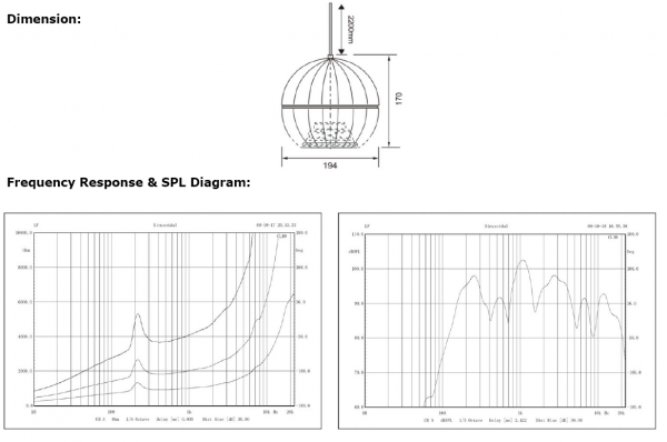 PSK-10C Pendant Speaker 10W 5W 100V 70V