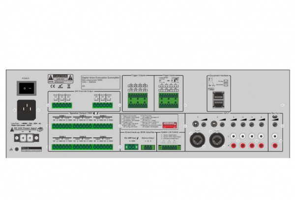 EN54-16 Voice Evacuation Router EVAC-500RT