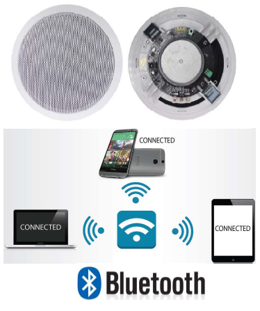 Wireless Active Ceiling Speakeerr with Bluetooth （Active + Passive） BT-510C 