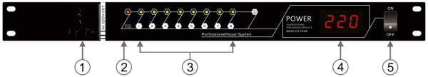PA SYSTEM POWER SUPPLY SEQUENCE CONTALLER PA-308PS