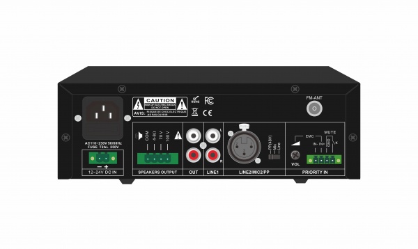 Mini Mixer Amplifier with USB/SD/FM/Bluetooth/Echo CP-30M CP-60M