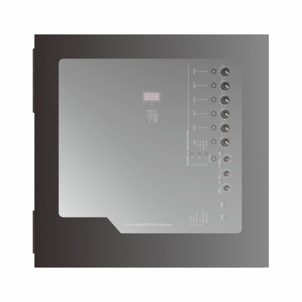 6 Zone Wall Mounted Voice Evacuation System Router PAVA-6500RT