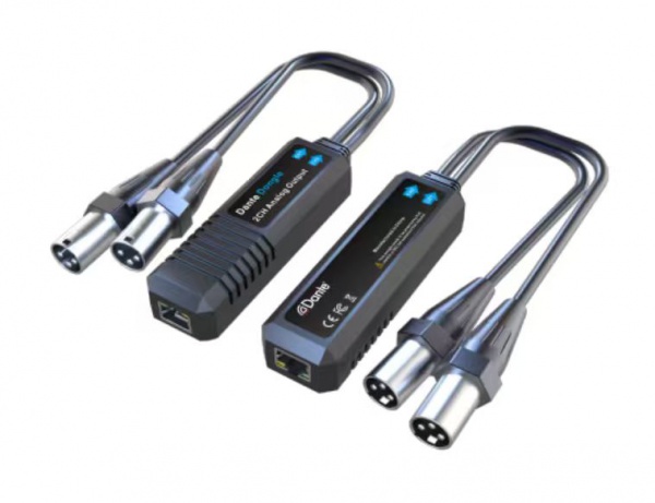 DANTE-XO2 Dante 2CH Analog Output Dongle