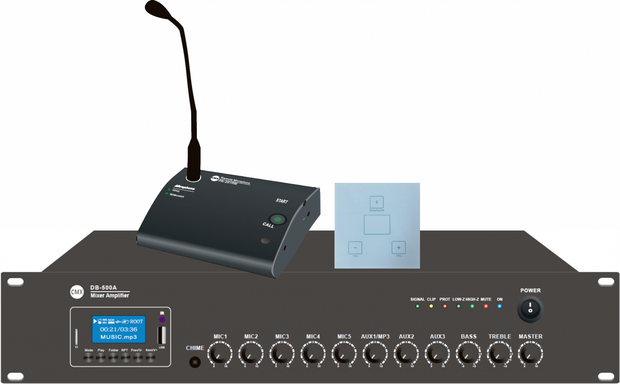 Mixer Amplifier with USB/SD/FM/Blue Tooth DB-60A/DB-120A/DB-240A/DB-350A/DB-500A