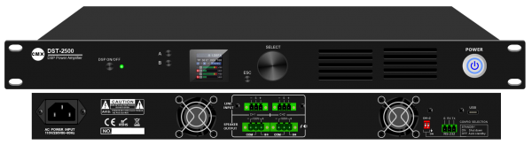 100V Two Channel Power Amplifier with DSP Processor DST-2120/ DST-2240/ DST-2350/ DST-2500