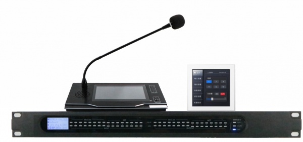 8x8 Digital Matrix with Remote Paging Mic & Remote Panel PA-8000 / PA-8000RM / PA-8000SV