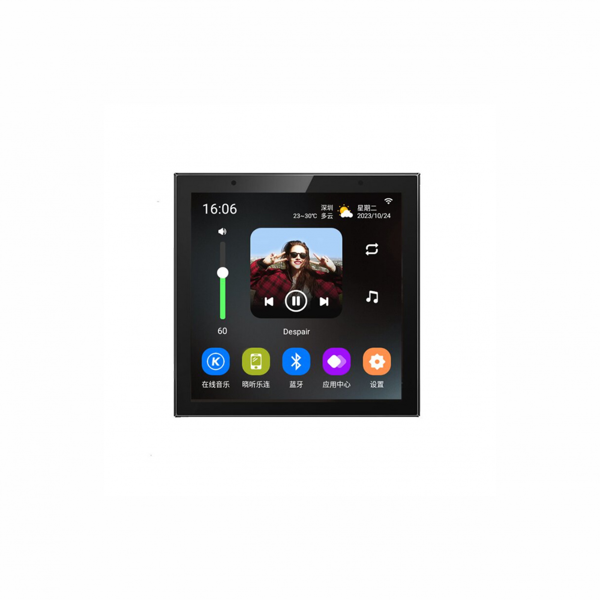 On Wall Amplifier with WI-FI/Bluetooth/TF/AUX/FM H4Z （ 4x20W）