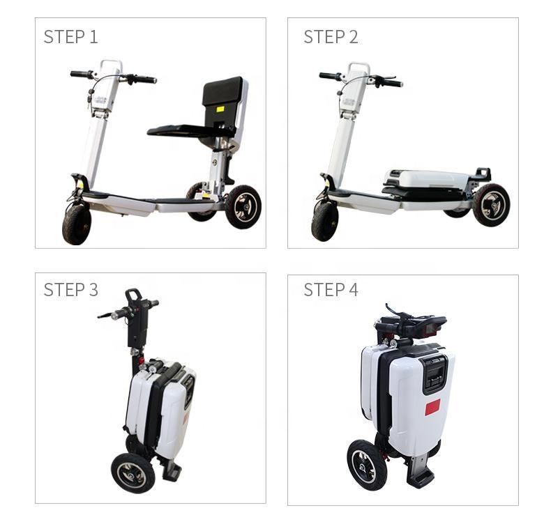 Mobility of tricycle pedal 3-wheel electric scooter elderly disabled person