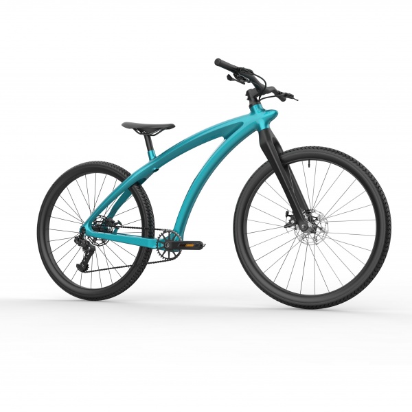 A5- High gloss T800 carbon fiber patented streamlined frame mountain bike