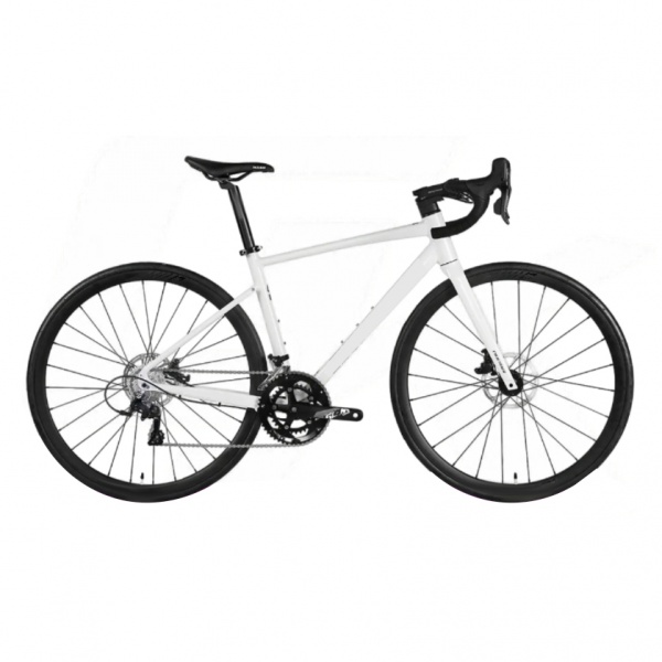 Curved-handlebar road bicycle
