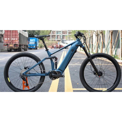 Aluminum alloy electric-assisted soft-tail mountain bike