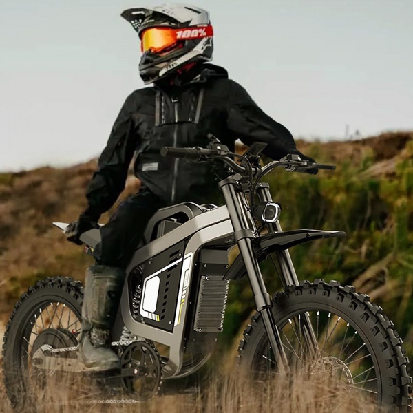 High-speed adult electric off-road motorcycle, full suspension off-road electric bicycle