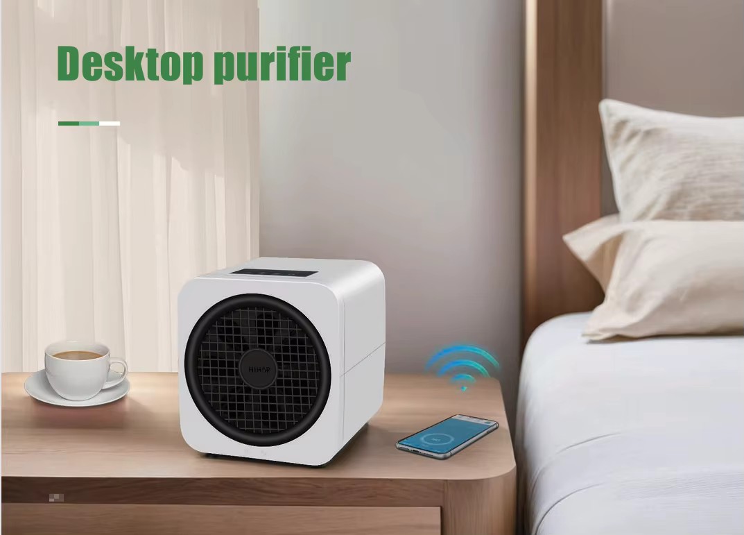 ¡Lanzamiento del purificador de aire inteligente Wi-Fi de escritorio! ¡Para el hogar, la oficina y el hotel!