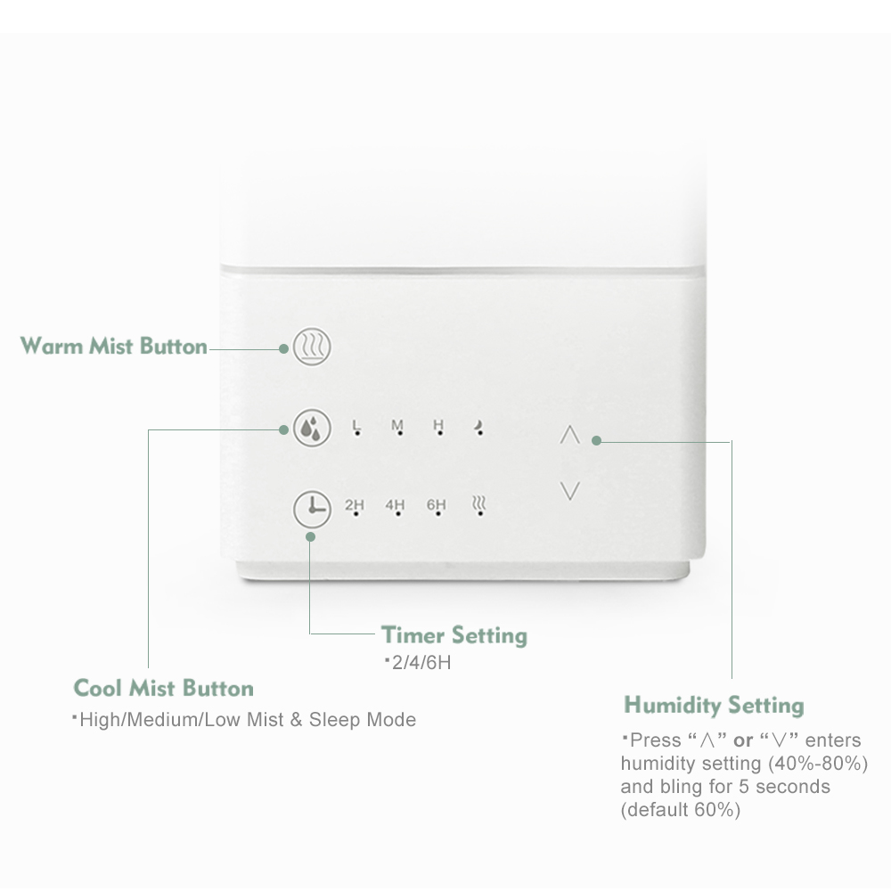 Humidificador de llenado superior CA10016