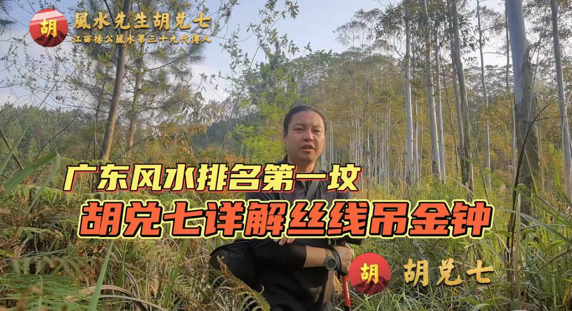 胡兑七现场讲解，广东第一风水地丝线吊金钟