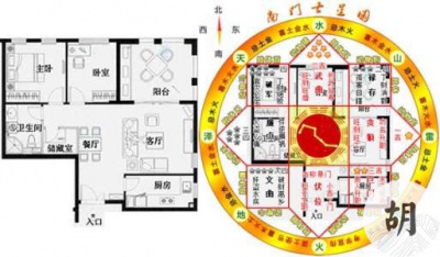 （线上）为网上某客户楼房户型图布局风水