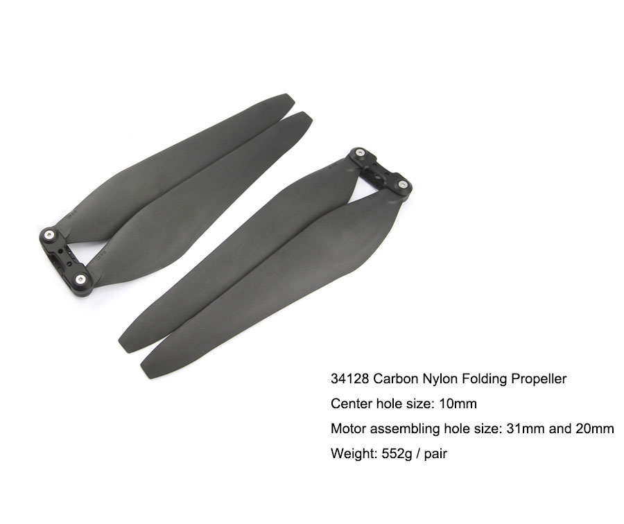 G34*11.5 UAV Propellers - Carbon Fiber Glossy | T-Motor Store 3411 Reinforced Carbon Composite Folding Propeller 34 Inch Drone H