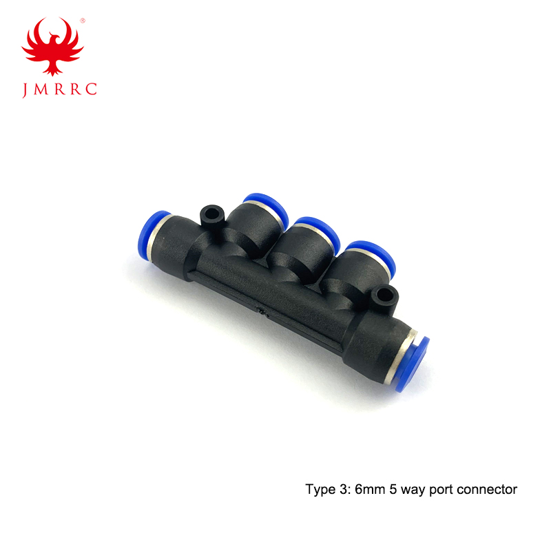 6mm 8mm 3 Way Port 5 Way Port Water Pipe Connector