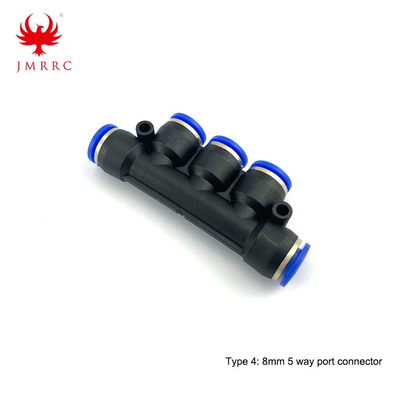 6mm 8mm 3 Way Port 5 Way Port Water Pipe Connector