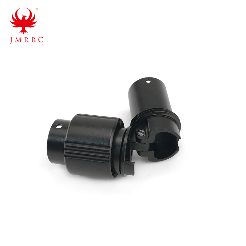 20mm Folding Arm Tube Joint CNC Aluminum Alloy Lateral Foldable Connector Horizontal for Multirotor