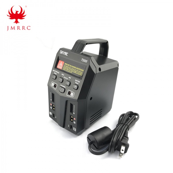 T200 1-6S 12A 100W Balance Charger Dual XT60 Plug 10W Discharger for LiHV Lipo 