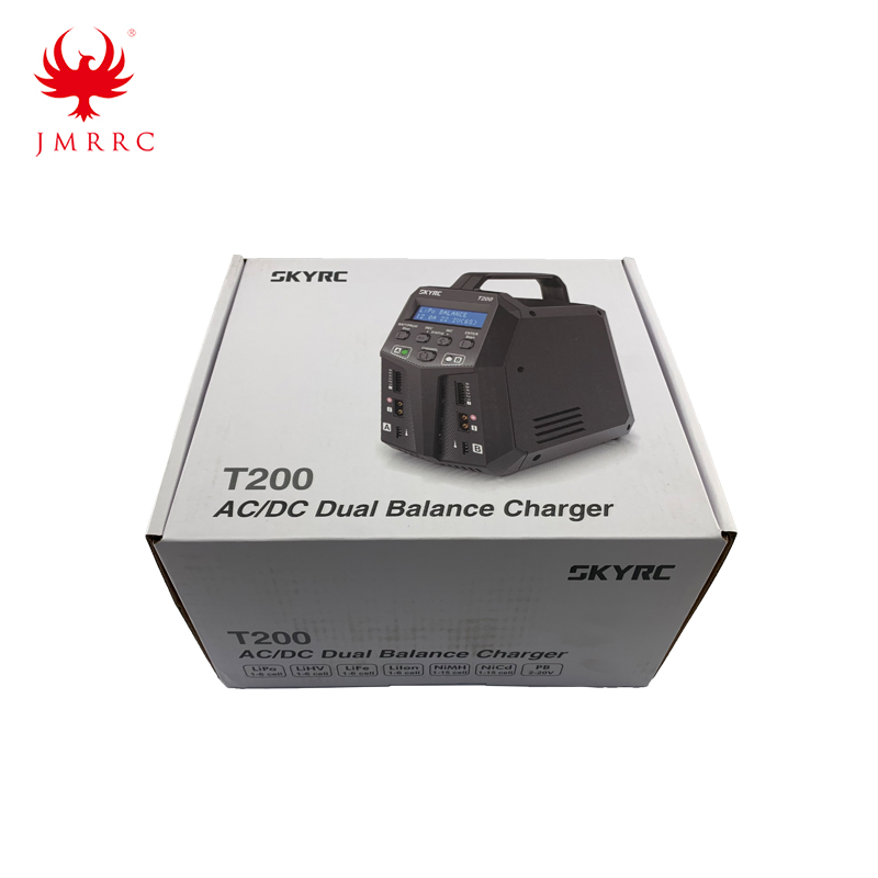 T200 1-6S 12A 100W Balance Charger Dual XT60 Plug 10W Discharger for LiHV Lipo 