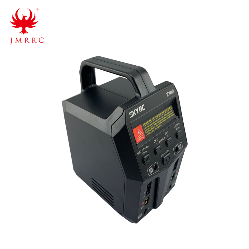T200 1-6S 12A 100W Balance Charger Dual XT60 Plug 10W Discharger for LiHV Lipo 
