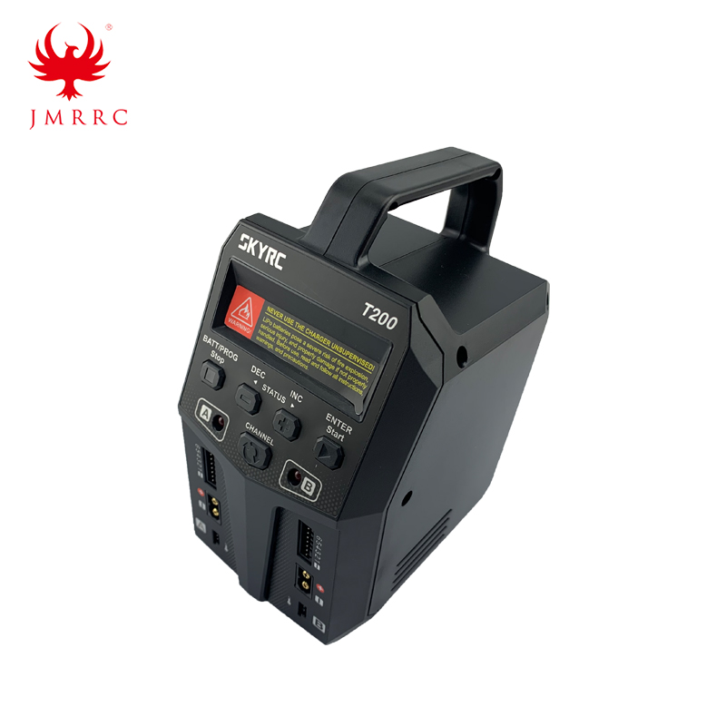T200 1-6S 12A 100W Balance Charger Dual XT60 Plug 10W Discharger for LiHV Lipo 
