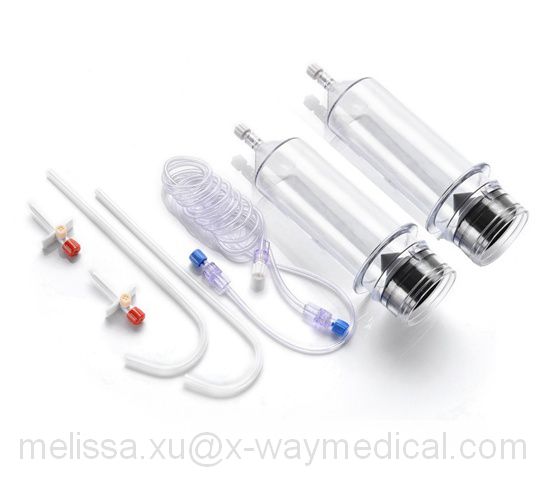 200ml Radiography pressure angiographic syringes for Medrad CT injector STELLANT, medical contrast media injection pumps devices