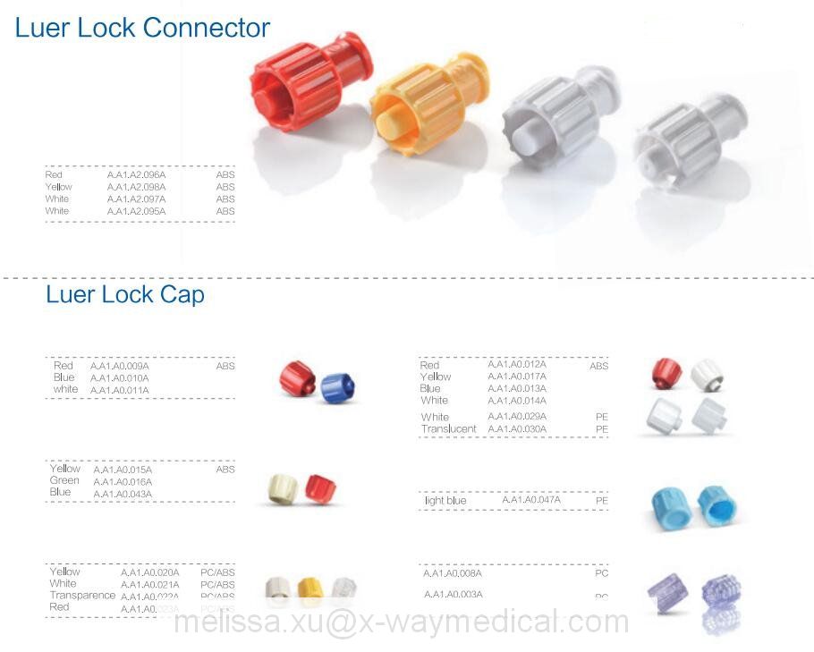 Cardiovascular Interventional surgery accessories check valve, high pressuremale female luer lock connector adapter, guide wire protection tube dispenser,N Y tube connector scalpe positive needle free connector