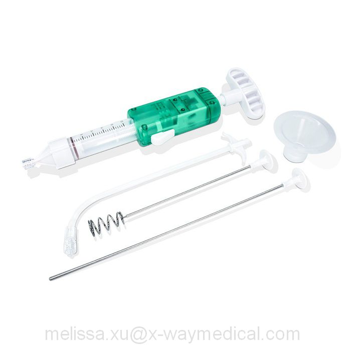 Orthopedic Centrum vertebra cavity Bone Cement injection Mixer delivery tool kit, Spine lumbar Bone marrow perfusion filling device injector conveyer
