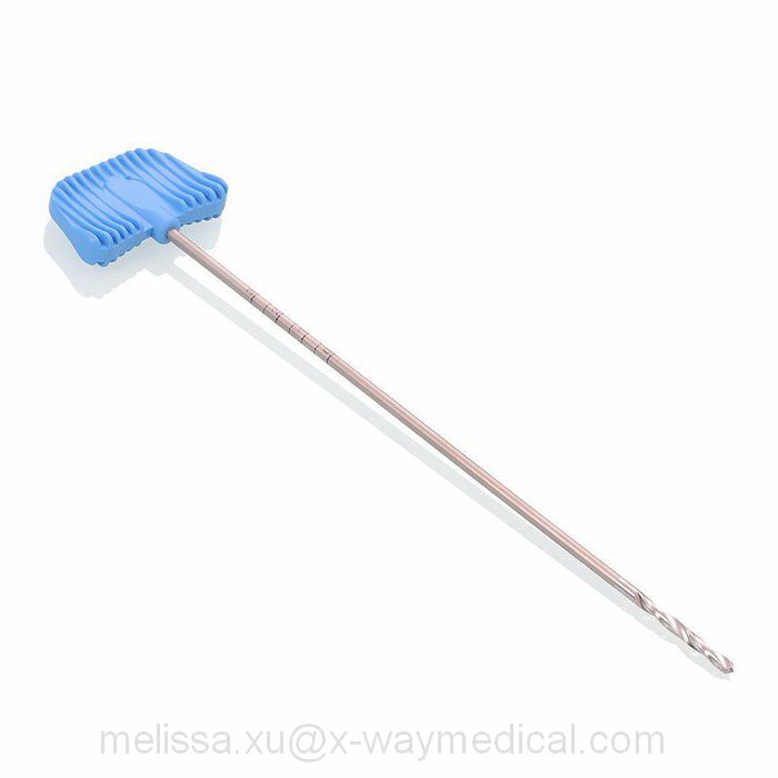 Orthopedics Centrum Vertebroplasty bone cement vertebra Hand Drill, threaded chip groove kyphoplasty perforator drill bore drilling bit