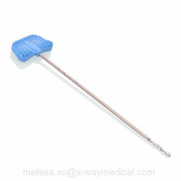Orthopedics Centrum Vertebroplasty bone cement vertebra Hand Drill, threaded chip groove kyphoplasty perforator drill bore drilling bit