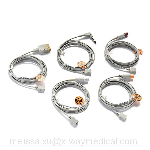 Disposable pressure transducers and monitors Cables, monitoring equipment connection electric coaxial concentric power cable