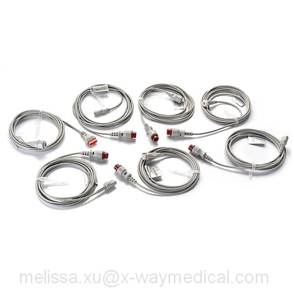 Disposable pressure transducers and monitors Cables, monitoring equipment connection electric coaxial concentric power cable