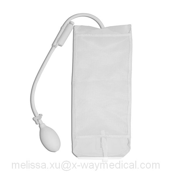 Fabric Rapid blood transfusion Pressure Infusion Bag with gauge, high precision clinical emergency critical infusion rapid squeeze bags devices