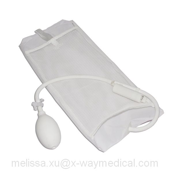 Fabric Rapid blood transfusion Pressure Infusion Bag with gauge, high precision clinical emergency critical infusion rapid squeeze bags devices