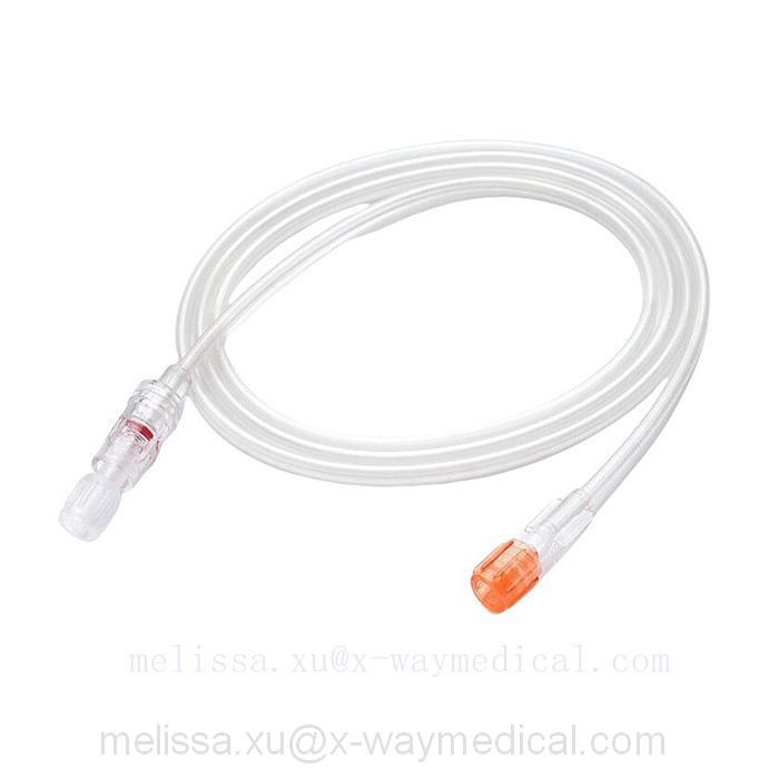 Flexcil High pressure contrast injection line connecting tubing, 1200psi braided rotary female male luer lock lab procedures extension tube