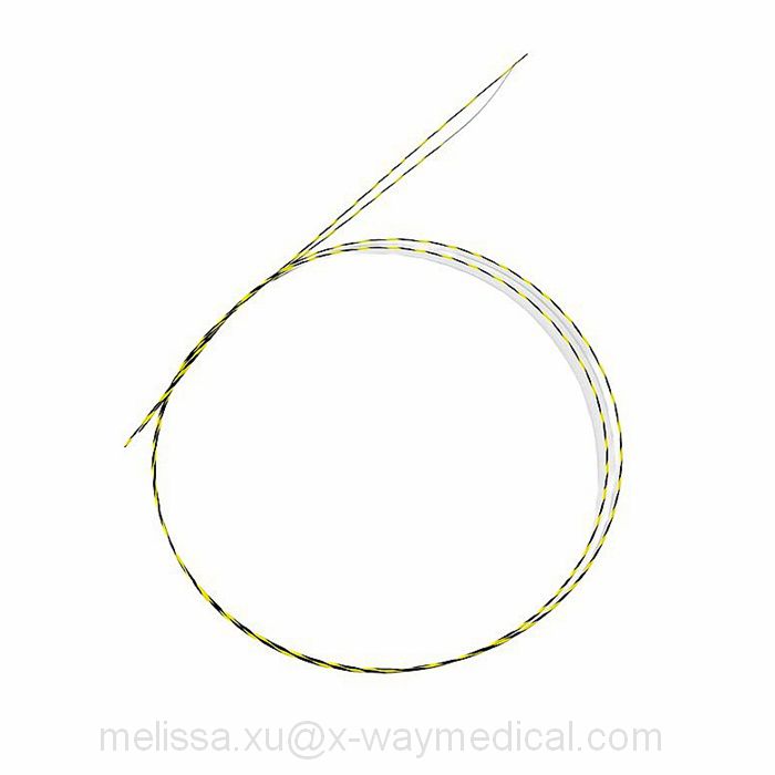 450cm Endoscopic retrograde cholangiopancreatography ERCP guidewires, PTFE Nitinol X-RAY opaque zebra guide wire