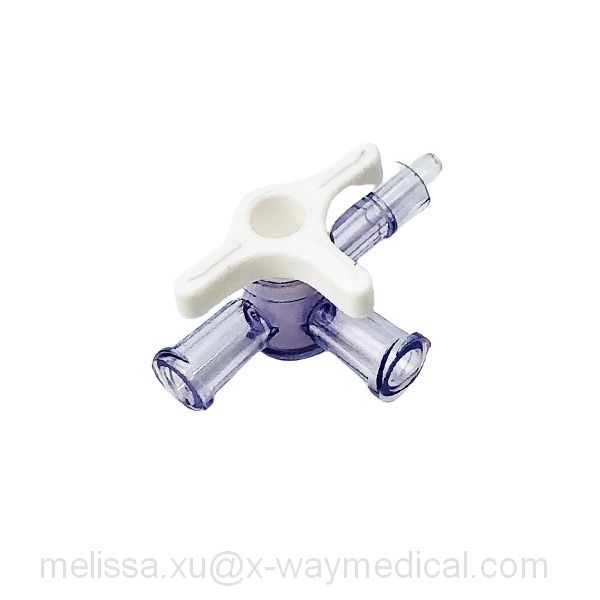 3-way stopcock 2 female luer lock adapter to OD 4.0mm ID 3.0mm tubing port, 2-way stop cock 360 degree rotary