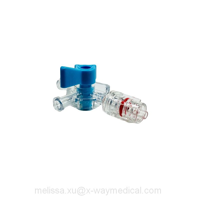 1200PSI 500psi 250psi high pressure Three-Way stopcock with On handle, 2 female luer lock adapter one port manifold 13810 13811 99751