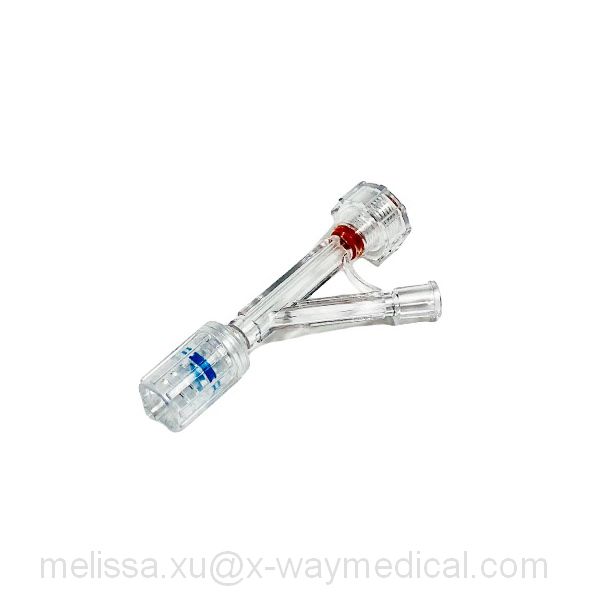 0F - 9Fr Interventional essentials large bore threaded gateway Y-Adaptor kits, secure hemostasis seal 80375