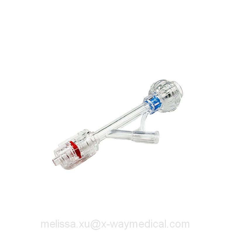 7Fr 9Fr Lantern type hemostatic valves with rotatory male luer lock connector, Y hemostasis valves adapter