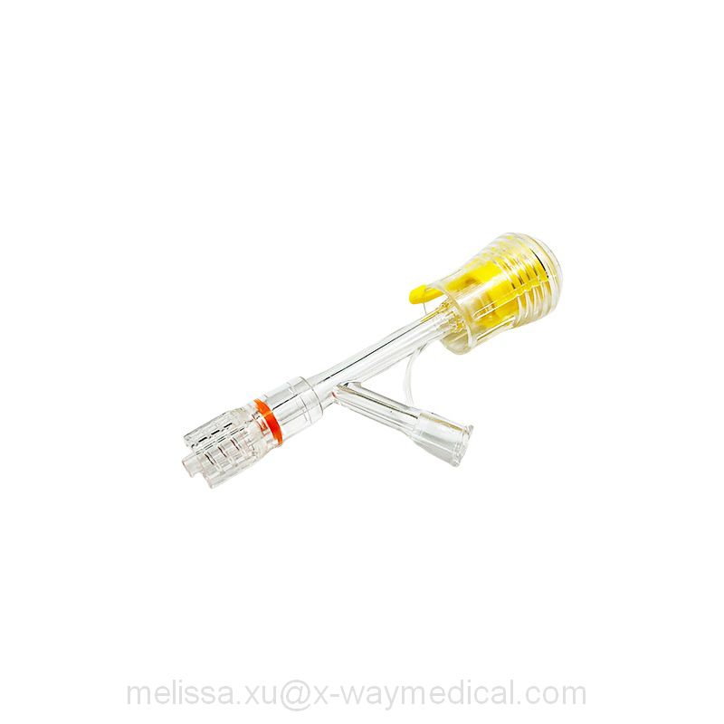 0Fr - 7Fr Devided sectional type Y connectors, male luer lock segmentation split hemostasis valves adapter