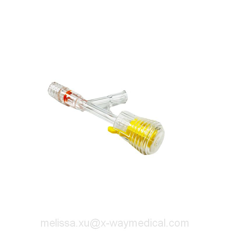 0Fr - 7Fr Devided sectional type Y connectors, male luer lock segmentation split hemostasis valves adapter