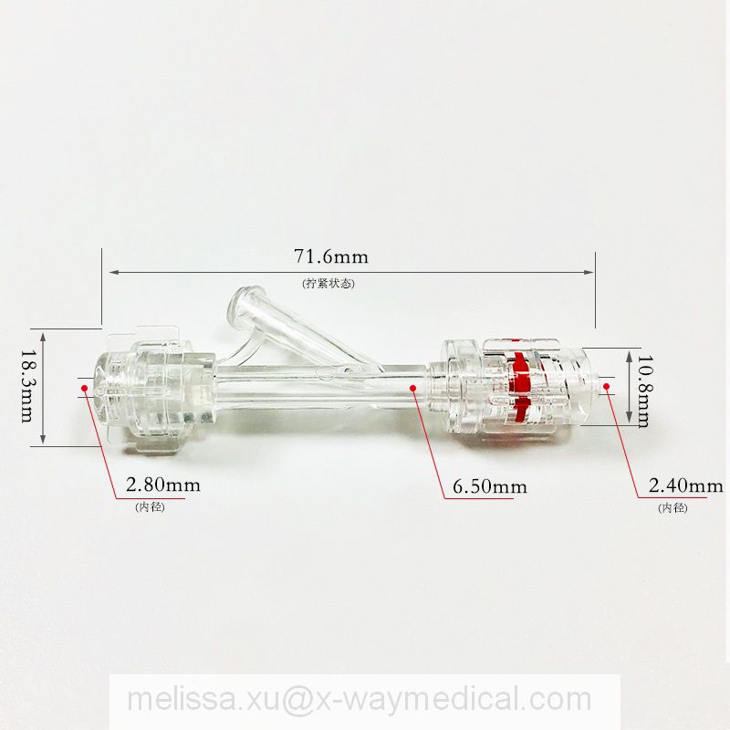 7Fr 9Fr Wind wing Hemostat RHV stop bleeding adapters, Y connector stoppers with sideport 80347